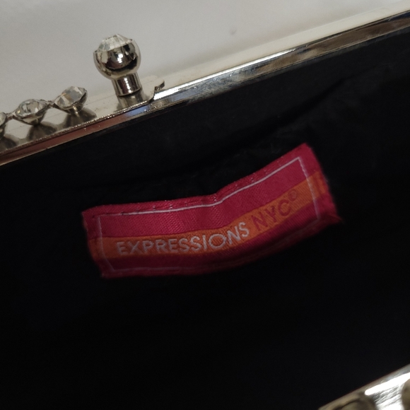 Expressions Nyc Rhinestones fabric clutch bag - Picture 6 of 10